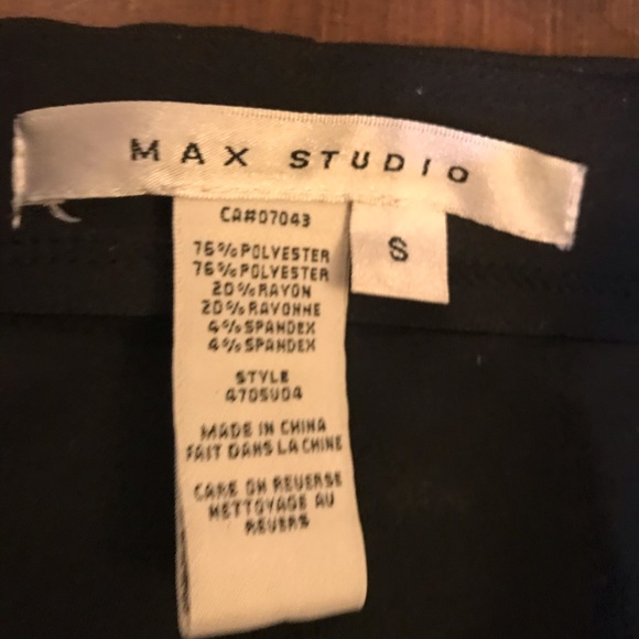 Max Studio Stretchy Black Leggings - Picture 4 of 7